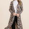 Celeste Full Size Leopard V-Neck Long Sleeve Cardigan