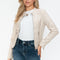 Snobbish PU Leather Zip Up Jacket with Pockets