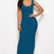 Scoop Neck Wide Strap Maxi Dress