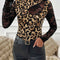 Lace Patchwork Mock Neck Long Sleeve Top