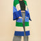 Davi & Dani Color Block Kimono Sleeve Open Front Cardigan